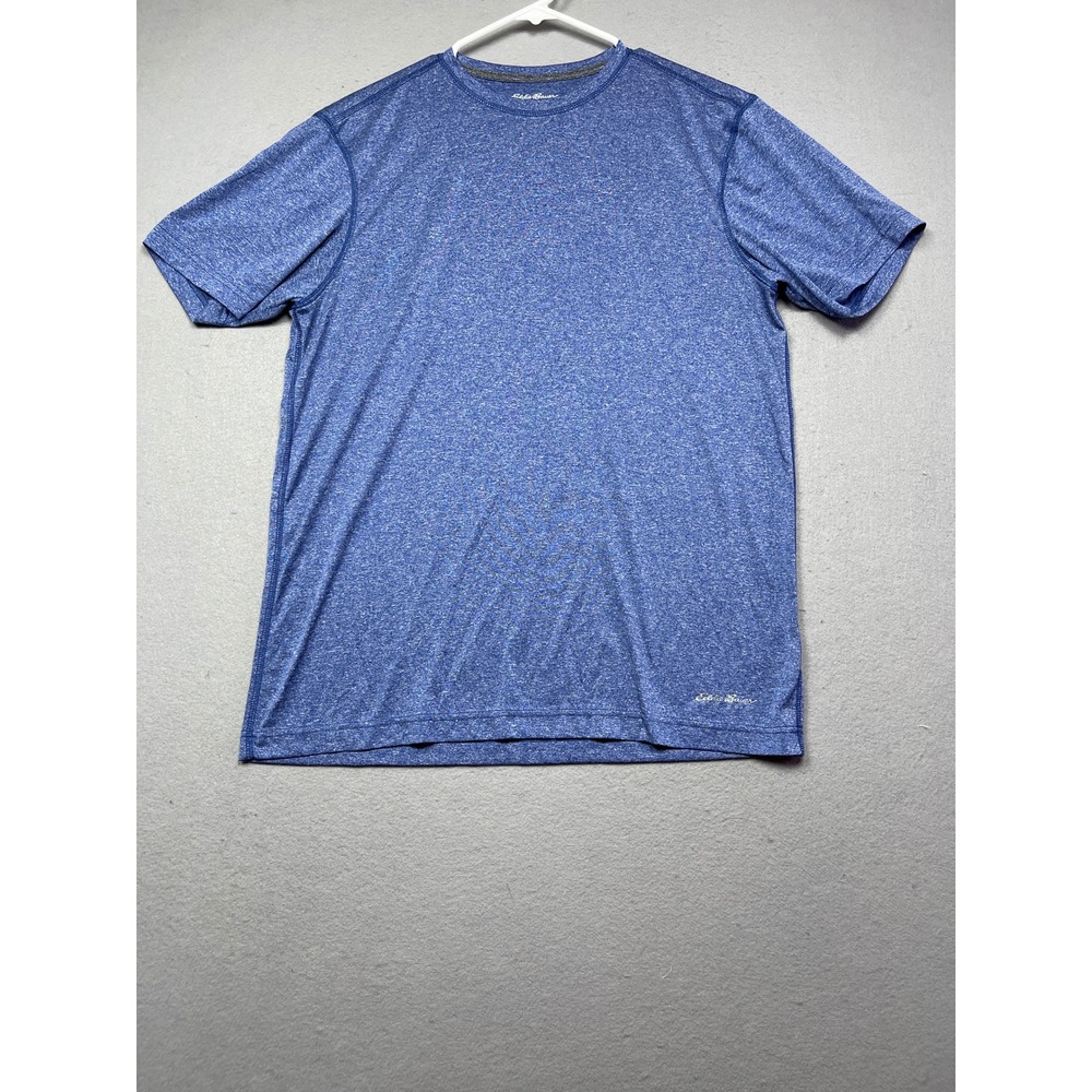 Eddie Bauer T Shirt Performance Heathered Blue Medium Mens